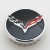 OEM Corvette Cap- Black with Chrome Ring and Corvette Crest