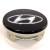 OEM Hyundai Cap- Black With Chrome Crest
