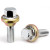 Acorn Chrome Adjusting Bolt 60° Seat-12x1.50mm-26mm Shank-17mm Hex-Premium