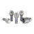 Acorn Chrome Lock Bolt Set 60° Bulge Seat-12x1.50mm-40mm Shank-17/19mm Hex (PKG/4)
