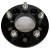 Billet Wheel Adapter-Black-5x114.3 to 5x114.3mm-Bore 74.0mm-Thickness 25mm (1.00'')-12x1.50mm