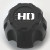 Matte Black Cap With Chrome Fast HD Series Logo