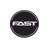 Black Emblem With Brushed Aluminum (FAST) Stroke Logo - Dome