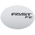Pearl White Emblem With Gunmetal (FAST FC) Logo - Dome