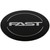 Black Emblem With Chrome Outline (FAST) Logo - Flat