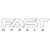 Fast Wheels 8" Decal White Outline