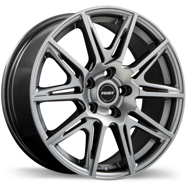 Fast Wheels Switch • 18x8.0 • 5x114.3mm • CB66.1 • +35 • Titanium