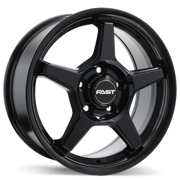 Fast Wheels Flair • 16x7.0 • 5x114.3mm • CB70.6 • +45 • Gloss Black