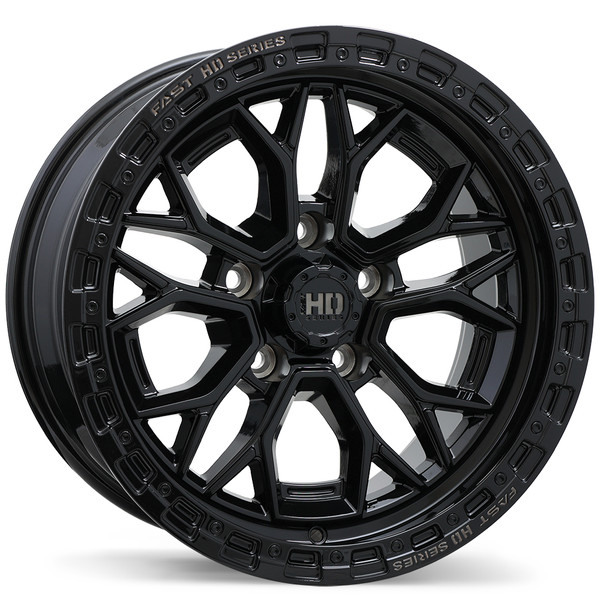 Fast HD Muramasa • 17x9.0 • 5x127mm • CB71.5 • 0 • Gloss Black with Grey Milling