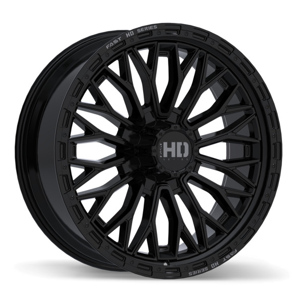 Fast HD Muramasa • 24x9.5 • 8x165.1mm • CB125.1 • +35 • Gloss Black with Grey Milling