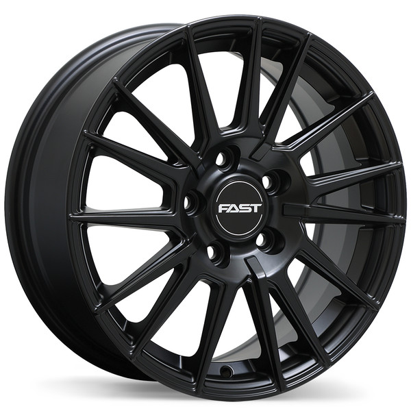 Fast Wheels Tempest • 16x6.5 • 5x114.3mm • CB67.1 • +45 • Satin Black