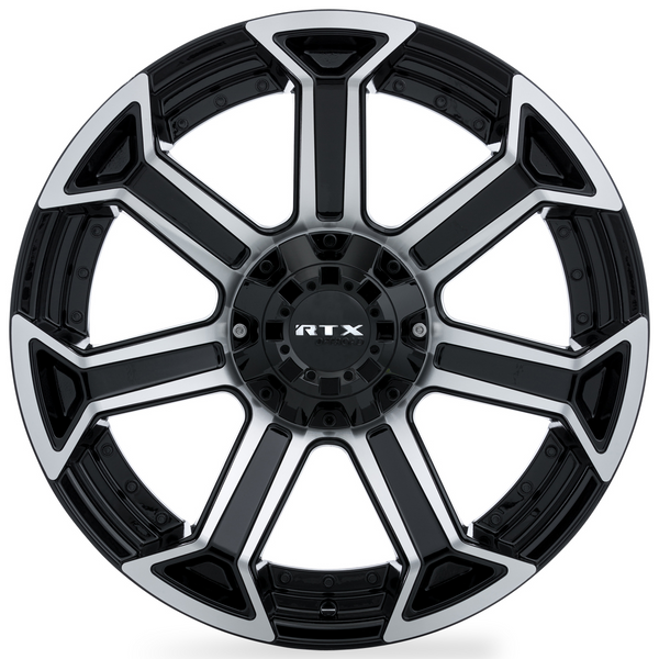 RTX® (Offroad) • 082920 • Peak • Gloss Black Machined • 18x9 6x135/139.7 CB87.1