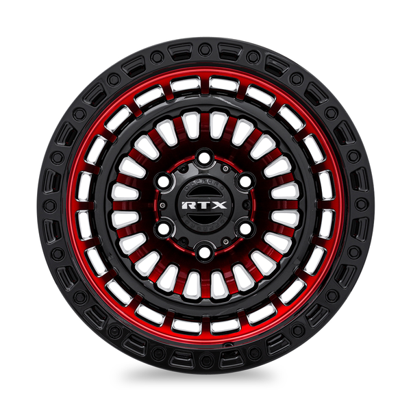 RTX® (Offroad) • 083092 • Moab • Gloss Black Machined Red • 17x9 5x127 ET-15 CB71.5