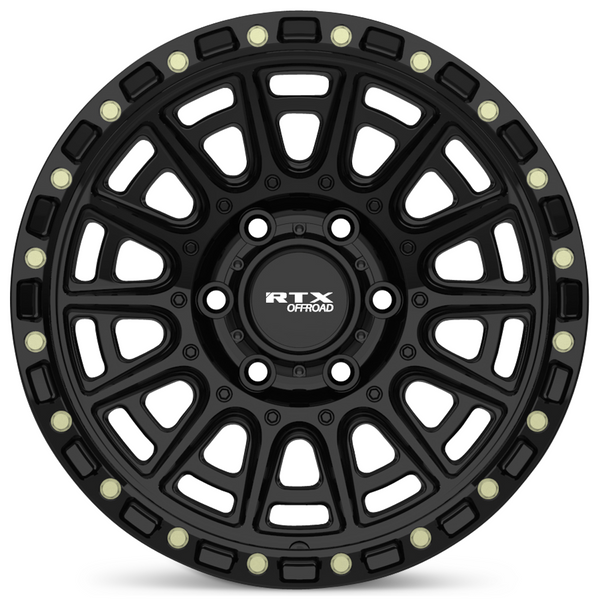 RTX® (Offroad) • 178601 • Striker • Gloss Black with Milled Rivets • 17x8.5 5x127 ET-10 CB71.5