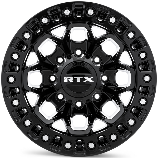 RTX® (Offroad) • 083196 • Zion • Gloss Black Milled Rivets • 20x9 8x170 CB125