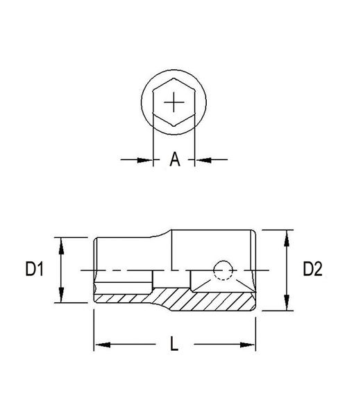 Genius Tools 282507 - 1/4" Drive 7/32" Hand Socket