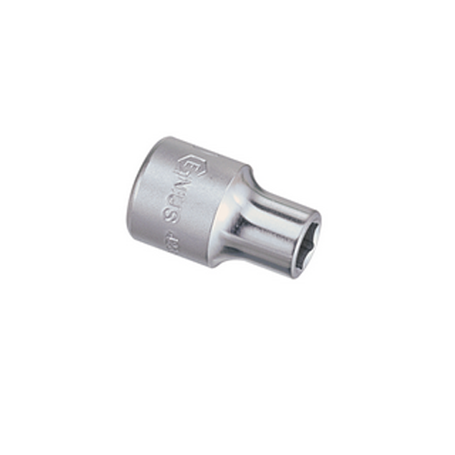 Genius 423812 - Chrome Socket 12 mm Metric 1/2" Drive 6 pt