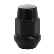 12X1.25 ACORN NUT BULGE 19MM BLACK