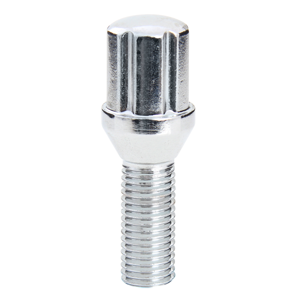 12X1.25 6-SPLINE BOLT SHANK 24MM CHROME