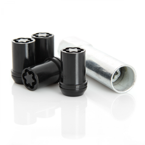 LOCK NUT SPLINE 12X1.25MM 19/21MM BLACK