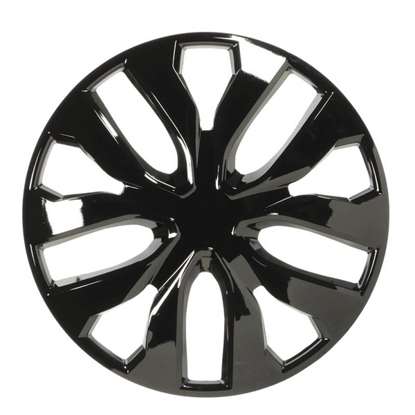 (4)ABS HUB CAPS - 15" BLACK