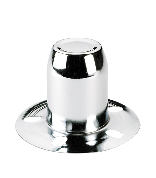 Derby Chrome Hub Cover Closed 3.18" Dia 4.09" Tall