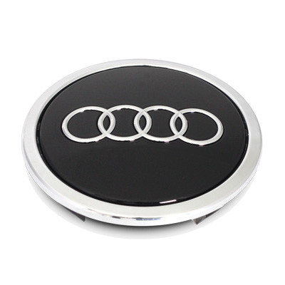 OEM AUDI Cap- Black With Chrome Ring