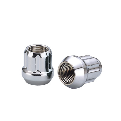 6 Spline Chrome O/E nut 1PC 60° Seat-12x1.25mm-17/19/21mm Hex-Premium