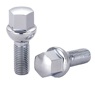 Acorn Chrome Bolt R12 Radius Seat-14x1.50mm-25mm Shank-17mm Hex-Premium