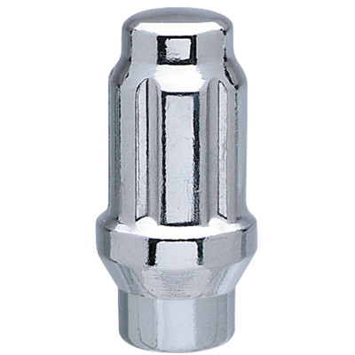 6 Spline Chrome Nut 1PC 60° ET Seat-12x1.50mm-17/19/21mm Hex