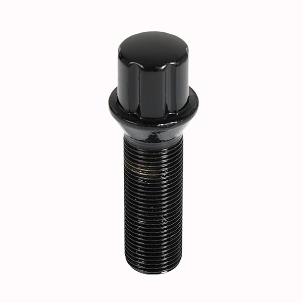 6 Spline Black Bolt 60° Seat-15x1.25mm-40mm Shank-17/19mm Hex