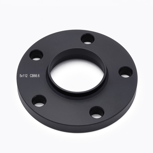 Hub Centric Wheel Spacer-Black Anodised-5x112mm-Bore 66.6mm-Thickness 15mm (9/16'')
