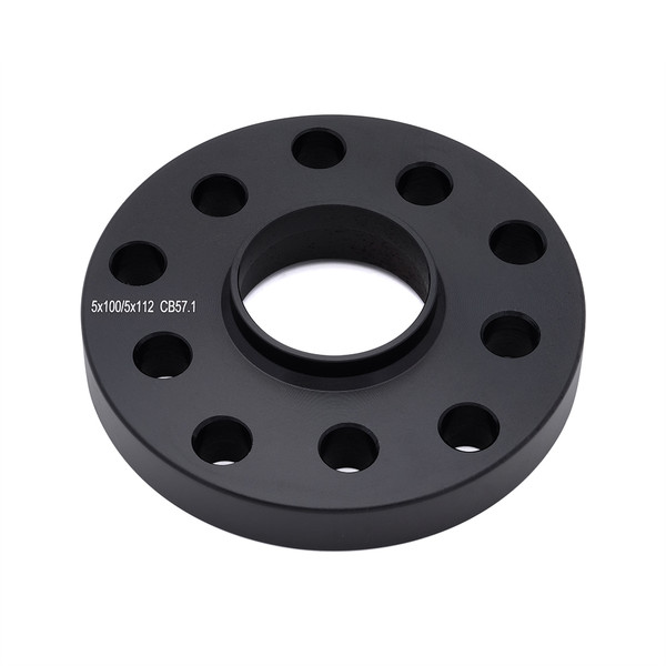 Hub Centric Wheel Spacer-Black Anodised-5x100 / 112mm-Bore 57.1mm-Thickness 20mm (13/16'')