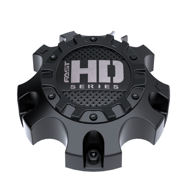 Satin Black Cap With Satin Black Hardware And Gunmetal Fast HD Series Logo