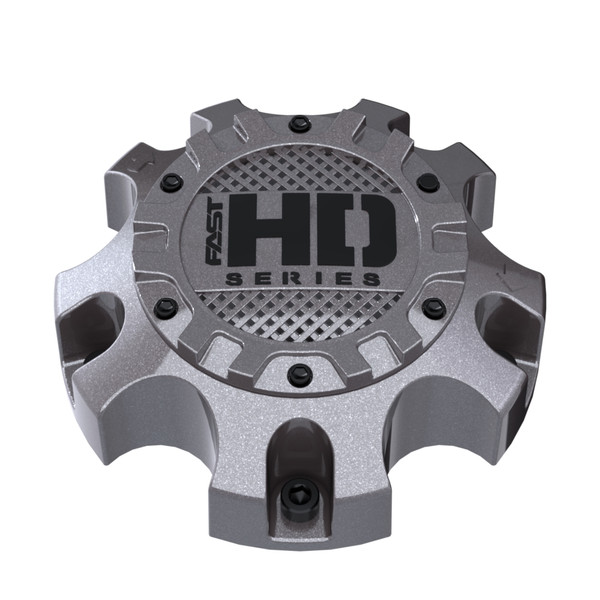 Gloss Gunmetal Cap With Satin Black Hardware And Black Fast HD Series Logo