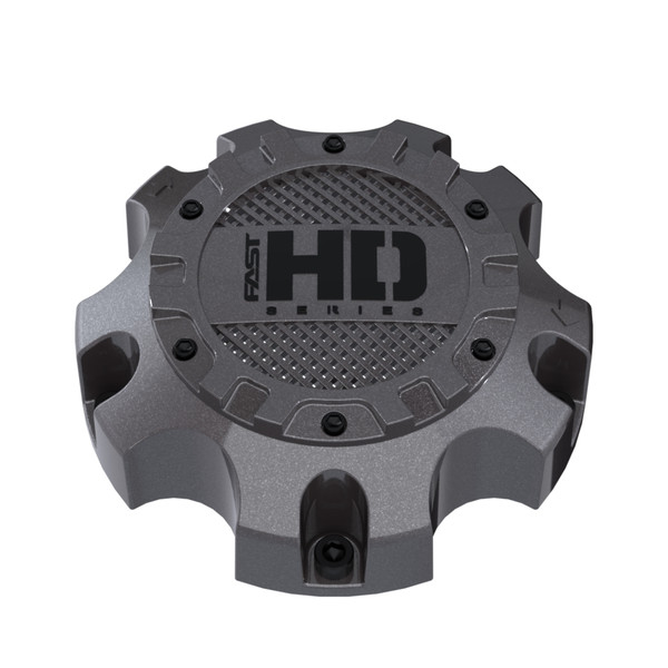 Gloss Gunmetal Cap With Satin Black Hardware And Black Fast HD Series Logo