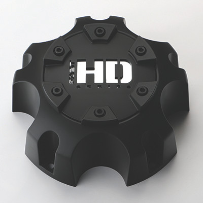 Matte Black Cap With Chrome Fast HD Series Logo