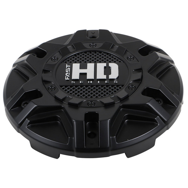 Satin Black Cap With Satin Black Hardware And Chrome Fast HD Series Logo