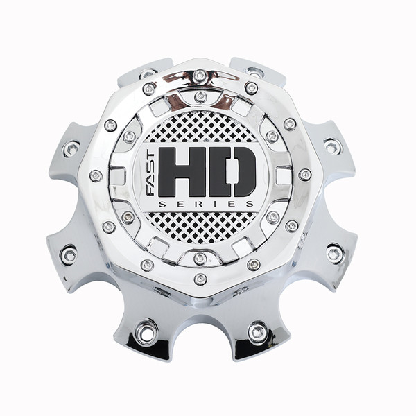 Chrome Cap with Chrome Hardware and Gloss Black Fast HD Series Logo