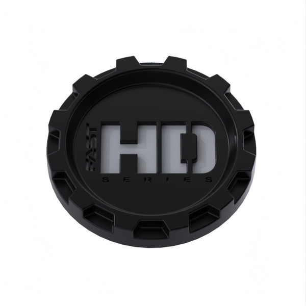 Satin Black Cap with Grey Fast HD Series Logo