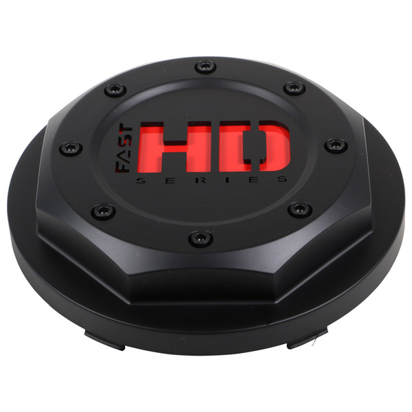 Satin Black Pop Top with Red (Fast HD) Logo - Flat