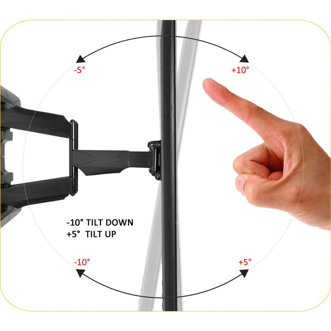 Fixed TV Mount for TVs, Up to 150 lb, VESA 100x100 to 600x400, Extra  Wide Wall Plate, Post-Installation Leveling, Lockable Arms, Quick  Release Cords