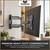 Podium Brackets Premium Full-Motion LED/LCD TV Wall Mount 23"-43". Max VESA 200x200