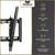 Podium Brackets Premium Ultra-Slim and Heavy-Duty Tilt TV Wall Mount 32"-75". Max VESA 450x400