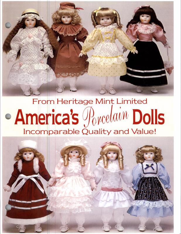 The heritage mint ltd collection sales porcelain dolls