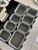 Rubber cups for keeping parts separate