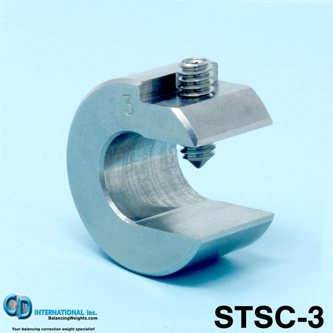 3 oz (84g) Stainless Steel Balancing Clamp, 5/8" throat size