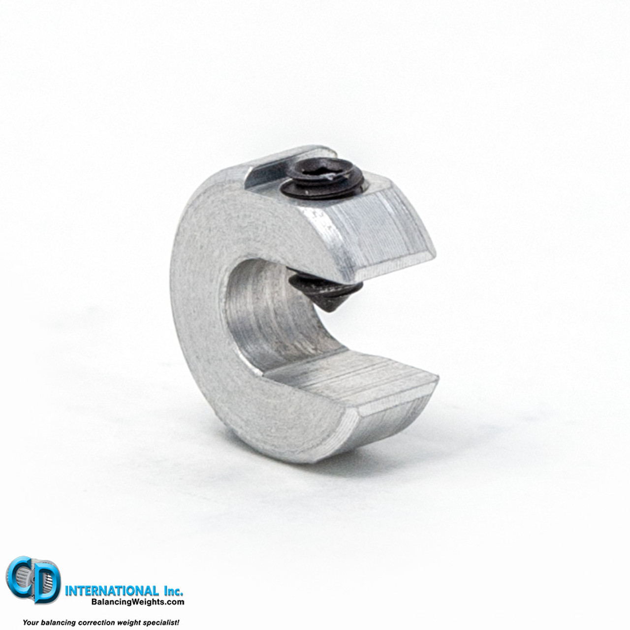 0.04 ounce (1 g) Aluminum Balancing Clamp weight 3/16" throat size