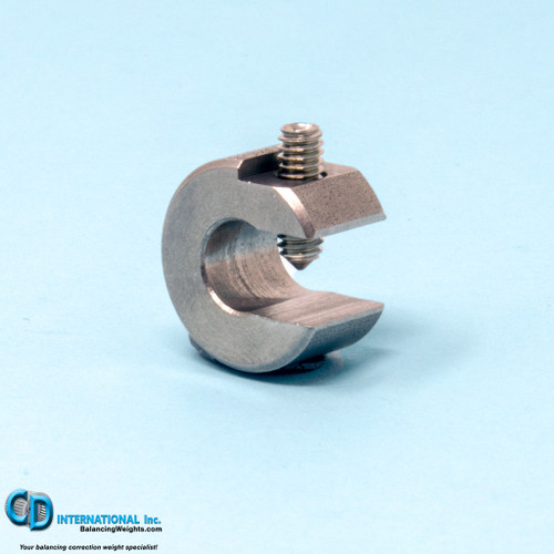 0.50 oz (14 g) Stainless Steel Balancing Clamp, 5/16" throat size. - STSC50
