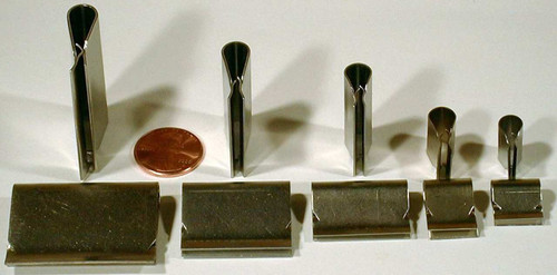 0.5 gram Stainless Steel Backward Incline Clip